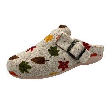 ZAPATILLAS CASA MUJER HOJAS...